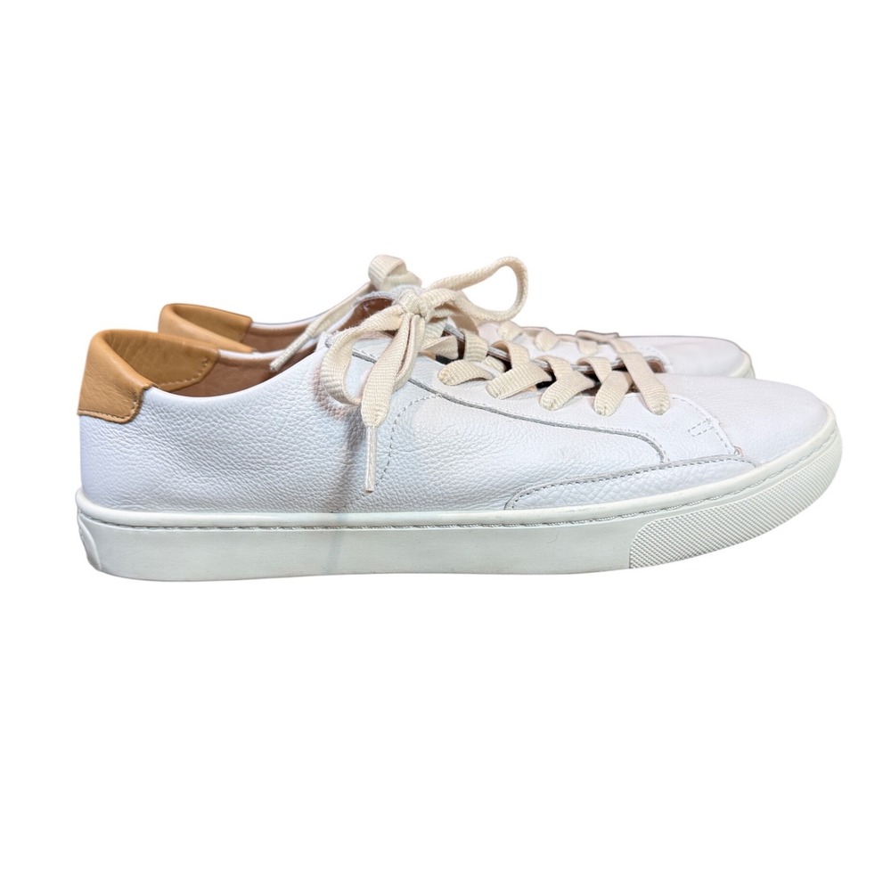 Soludos Ibiza Classic Sneaker Oasis White Leather Low Top Shoes Womens 11